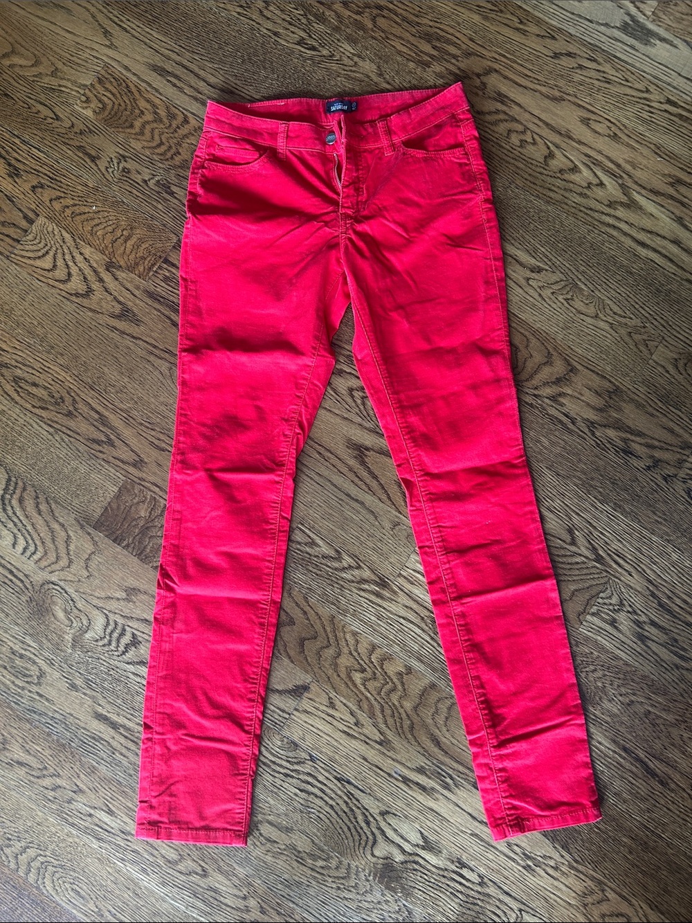 Bright Red Slim Fit Jeans Kate Spade size 4